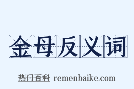 金母反义词是什么意思的图片